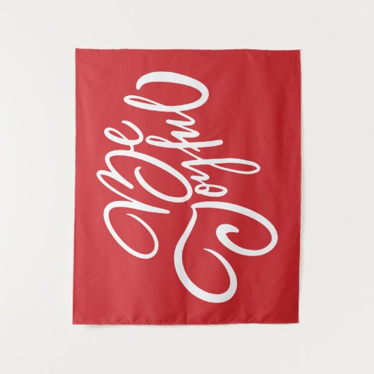 Elegant Be Joyful Holiday Design Wandkleed (Voorkant)