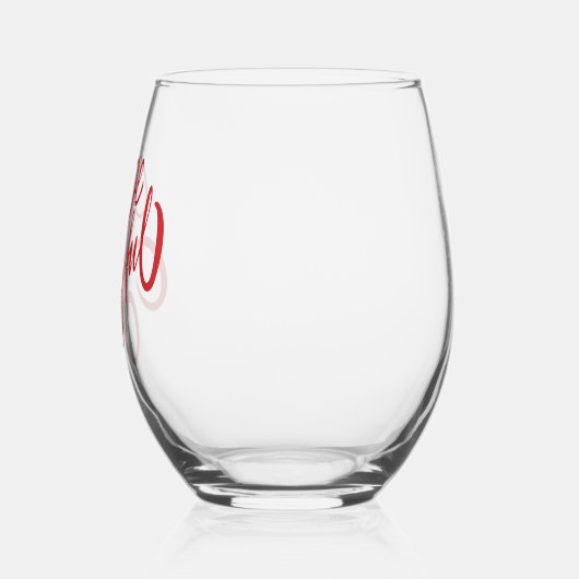 Elegant Be Joyful Holiday Design Wijnglas Zonder Voet (Links)