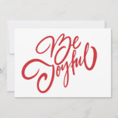 Elegant Be Joyful Vakantiedesign Kaart (Voorkant)
