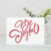 Elegant Be Joyful Vakantiedesign Kaart (Staand voorkant)