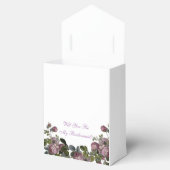 Elegant Be My Bridesmaid  Paarse Bloemen Bedankdoosjes (Geopend)