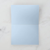 Elegant Be My Something Blue Chic Wavy Handgeschre Kaart (Binnen)