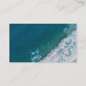 Elegant Beach Blue Ocean Wedding Registry Informatiekaartje (Achterkant)