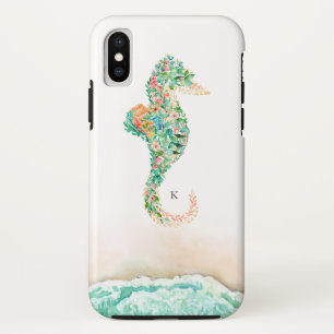 Elegant Beach Botanisch Seahorse Case-Mate iPhone Case