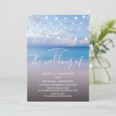 Elegant Beach bruiloft Kaart (Staand voorkant)