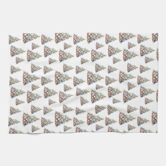 Elegant Beach Christmas Theedoek (Horizontaal)