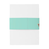 Elegant Beach Conch Shell Wedding Uitnodigingen Wikkel (Achterkant Voorbeeld)