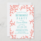 Elegant Beach Coral Reef Starfish Retirement Kaart (Voorkant)