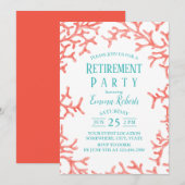 Elegant Beach Coral Reef Starfish Retirement Kaart (Voorkant / Achterkant)