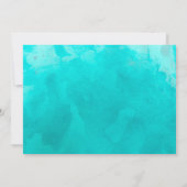 Elegant Beach Destination Wedding Invitations Kaart (Achterkant)