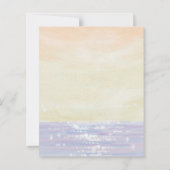 Elegant Beach Destination Wedding Save the Date (Achterkant)