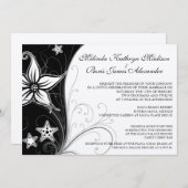 Elegant Beach Destination Wedding Theme nodigt uit Kaart (Voorkant / Achterkant)