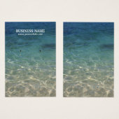 Elegant Beach Earring Holder Visitekaartje (Voorkant /achterkant)