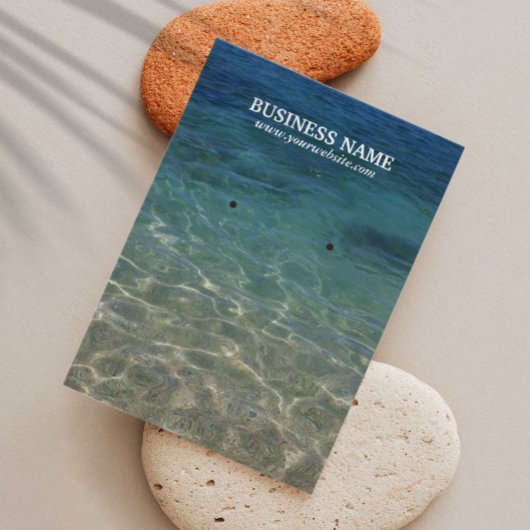 Elegant Beach Earring Holder Visitekaartje