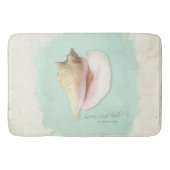 Elegant Beach House Decor Queen Shell Water Badmat (Voorkant)