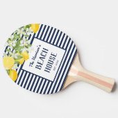 Elegant Beach House Waterverf Lemon Tafeltennisbatje (Zijkant)