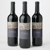 Elegant Beach Puka Shells Weddenschap Wine Labels Wijn Etiket (Flessen)
