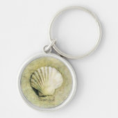 Elegant Beach Seashell Sleutelhanger (Voorkant)