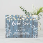 Elegant Beach Seashells Dusty Blue Vrijgezellenfee Kaart (Staand voorkant)