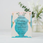 Elegant Beach Seaside Tulle Arbor foto bruiloft (Staand voorkant)