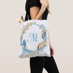 Elegant Beach Starfish Shell Bridal Weddenschap Tote Bag
