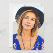 Elegant Beach String Lights Summer Vrijgezellenfee Kaart (Achterkant)