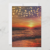 Elegant Beach String Lights Summer Vrijgezellenfee Kaart (Achterkant)