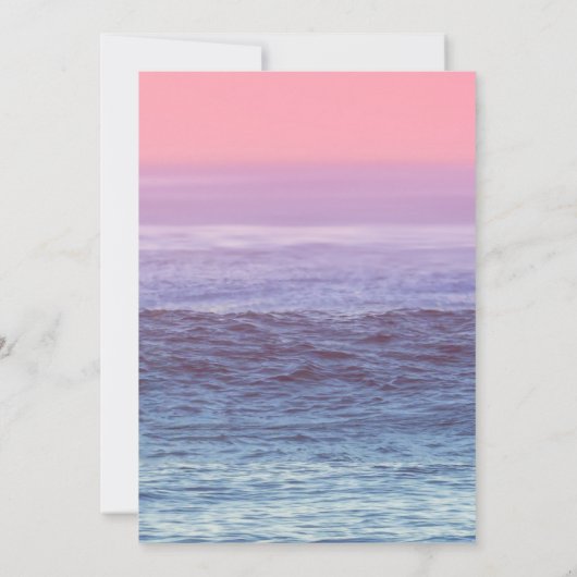 Elegant Beach String Lights Tropical Wedding Kaart (Achterkant)