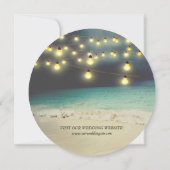 Elegant Beach Summer Wedding Kaart (Achterkant)