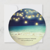 Elegant Beach Summer Wedding Kaart (Achterkant)