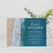 Elegant Beach Tropical Ocean Vrijgezellenfeest Kaart (Staand voorkant)