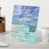 Elegant Beach Vakantiehuis Welkom Pedest Reclamebord Met Voetstuk (Insitu)