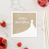 Elegant Beach Vrijgezellenfeest Napkin white Servet (Insitu)