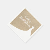 Elegant Beach Vrijgezellenfeest Napkin white Servet (Hoek)