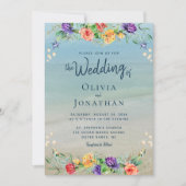 Elegant Beach Waterverf Kaart (Voorkant)