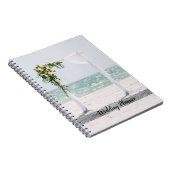 Elegant Beach Wedding Floral Arbor, Lace Notitieboek (Rechterzijde)