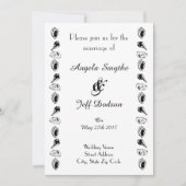 Elegant Beach Wedding Kaart (Voorkant)