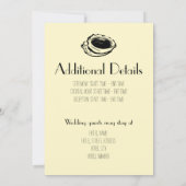 Elegant Beach Wedding Kaart (Achterkant)