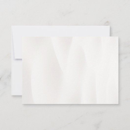 Elegant Beach Wedding RSVP Card (Achterkant)