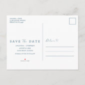 Elegant Beach Wedding Save the Date Aankondigingskaart (Achterkant)