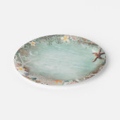 Elegant Beach Zee Starfish & Pearls Beachy Party Papieren Bordje (Gekanteld)