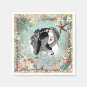 Elegant Beach Zee Starfish Pearls Party Foto 16 Servetten