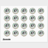 Elegant Beach Zee Starfish & Pearls Photo Afbeeldi Ronde Sticker (Vel)