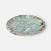 Elegant Beach Zee Starfish & Pearls Sweet 16 Party Papieren Bordje (Gekanteld)