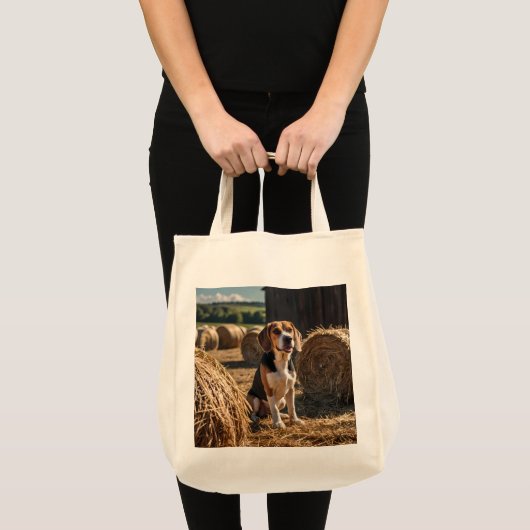 Elegant Beagle Grocery Tas (Voorkant (product))