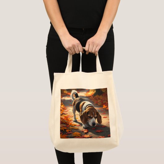 Elegant Beagle Grocery Tas (Voorkant (product))