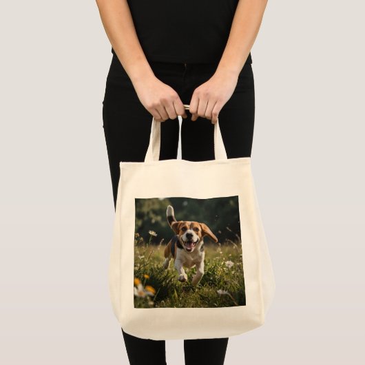 Elegant Beagle Grocery Tas (Voorkant (product))