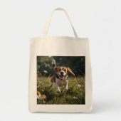 Elegant Beagle Grocery Tas (Voorkant)