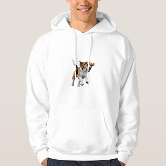 Elegant Beagle Hoodie (Voorkant)