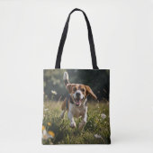 Elegant Beagle Schouder Tas (Voorkant)
